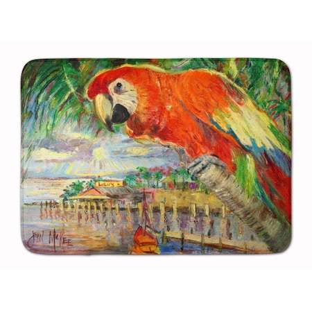 Micasa Red Parrot at Lulus Machine Washable Memory Foam Mat MI627721